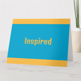 Cartão de saudação inspirado