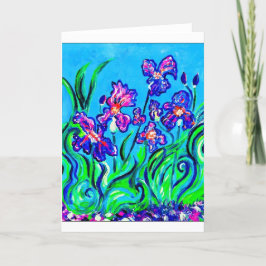 Cartão de Saudação Irises de Lee