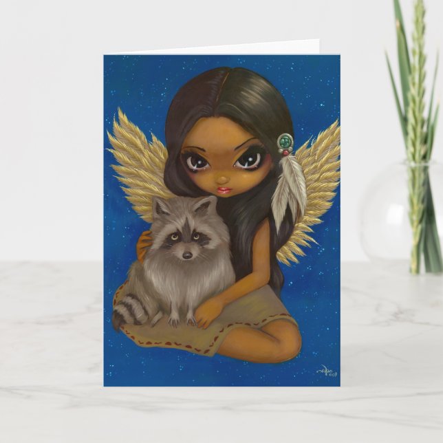 Cartão de saudação "Irmão Raccoon" (Frente)