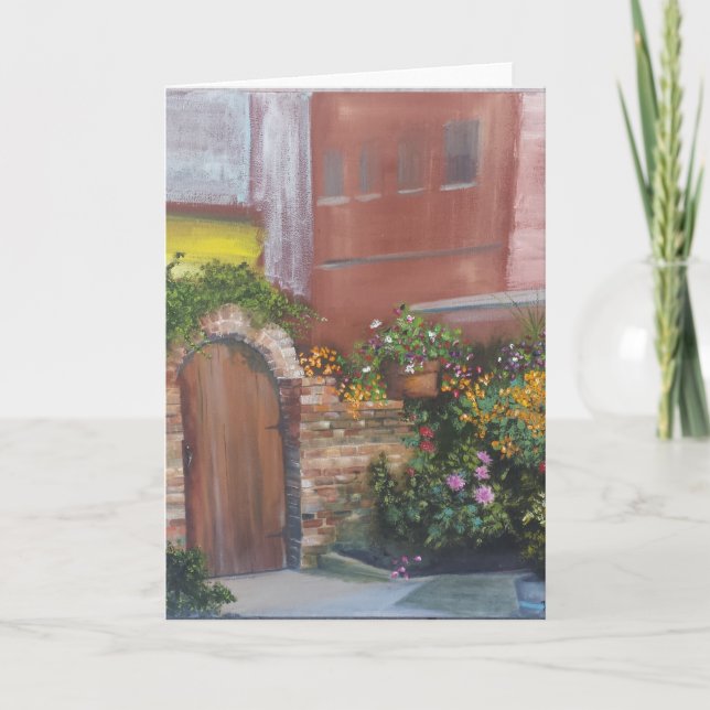 Cartão de saudação "Jardim Oculto" (Frente)