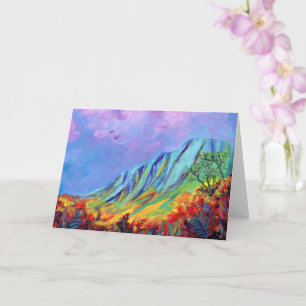 Cartão de Saudação Kauai Kalalau Valley