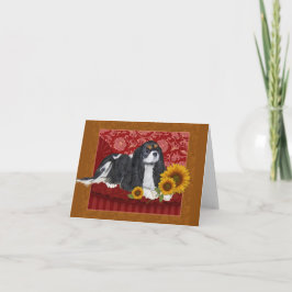 Cartão de Saudação, King Charles Cavalier Spaniel,