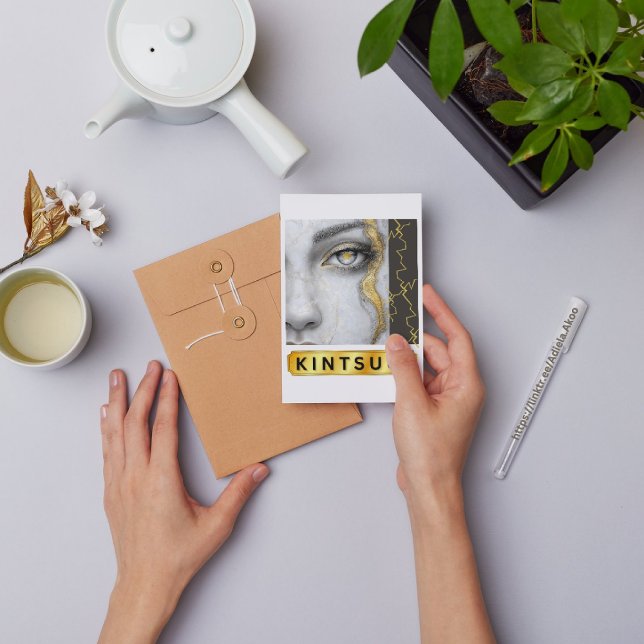 Cartão de Saudação KINTSUGI (KINTSUGI Greeting Card designed by Poet Adiela Akoo. Browse the collection for more great finds now!)