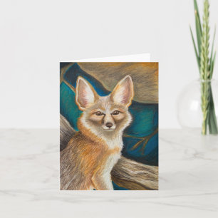 Cartão de saudação Kit Fox