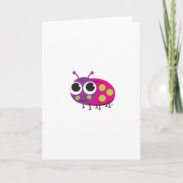 Cartão de Saudação Ladybug (Frente)