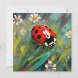 Cartão de Saudação Ladybug Ladybird