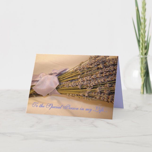 Cartão de Saudação Lavendar (Frente)