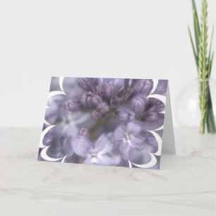 Cartão de Saudação Lilac Flowers