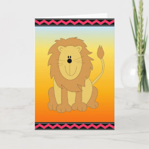 Cartão de Saudação Lion