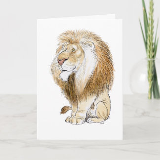 Cartão de Saudação Lion Magnífico