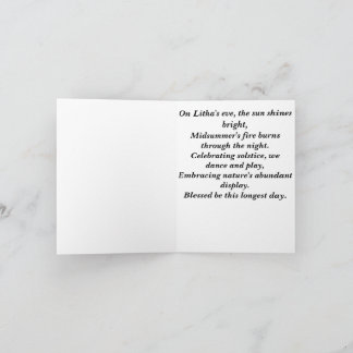 Cartão de saudação Litha