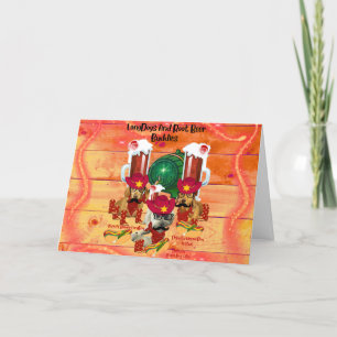 Cartão De Saudação LongDogs E Amigos Da Cerveja Ra