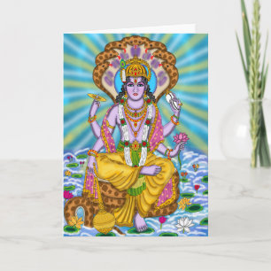 Cartão de Saudação Lord Vishnu