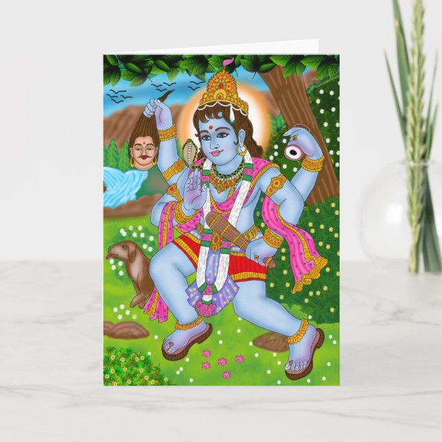 Cartão de Saudação Lorde Bhairava (Frente)