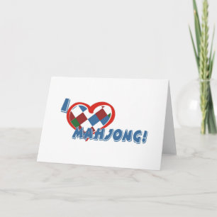 Cartão de saudação Mahjong