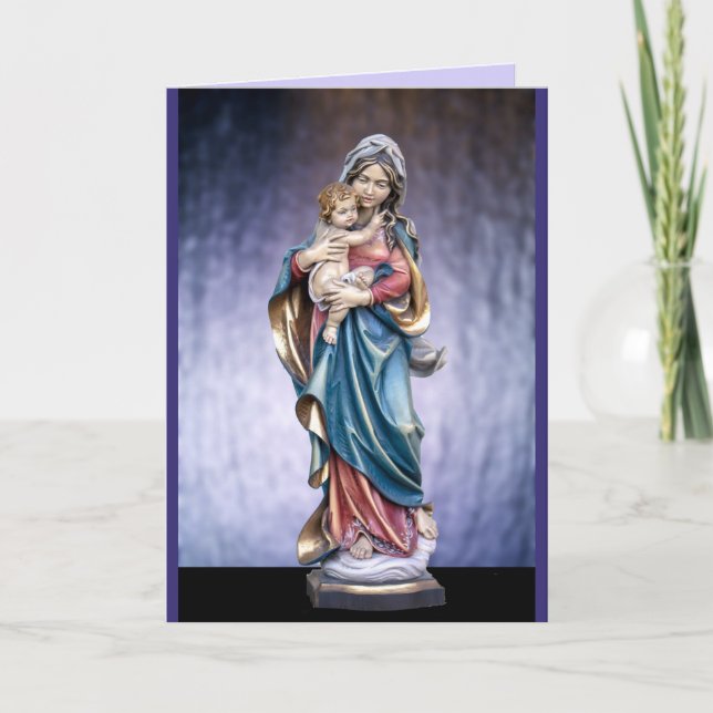 cartão de saudação maria e jesus (Frente)