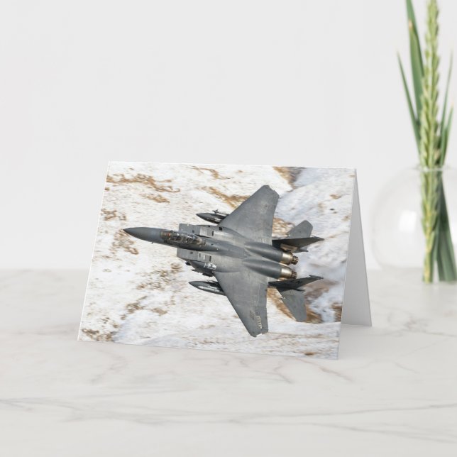 Cartão de Saudação McDonnell Douglas F-15 Eagle (Frente)