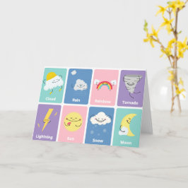 cartão de saudação "meteorologia"