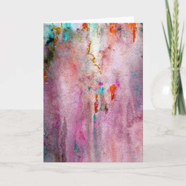 Cartão de Saudação Mist Laranja (Frente)