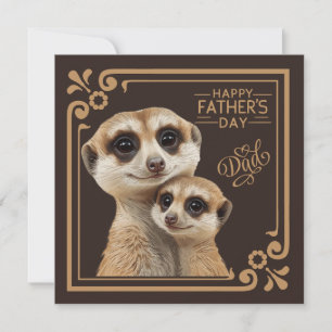 Cartão de Saudação Momentos de Amor de Suricata
