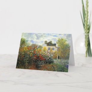 Cartão de Saudação Monet Rosa Garden