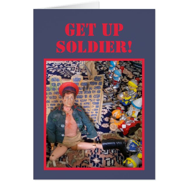 Cartão de saudação motivador ou de boa sorte (Frente)