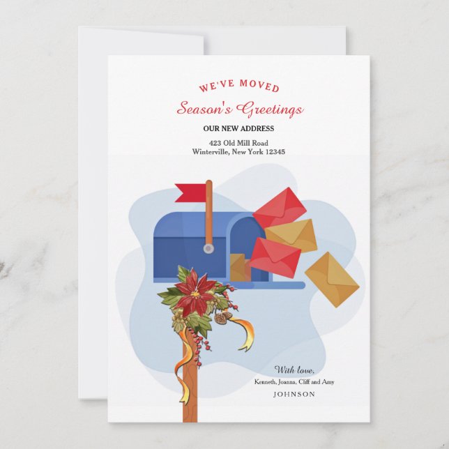 Cartão de Saudação Móvel de Feriado (Frente)