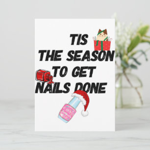 cartão de saudação nail tech