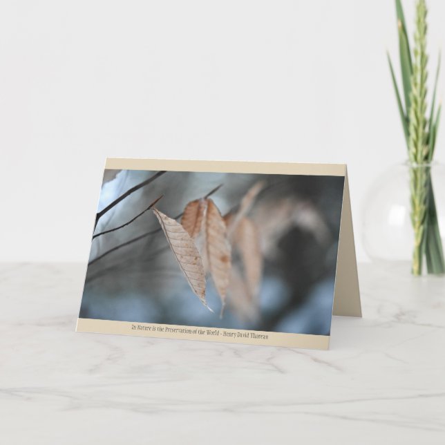 Cartão de saudação natural (Frente)