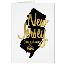Cartão de saudação New Jersey The Garden State