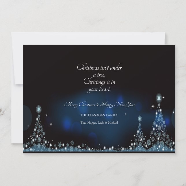 Cartão de Saudação Noite de Natal (Frente)