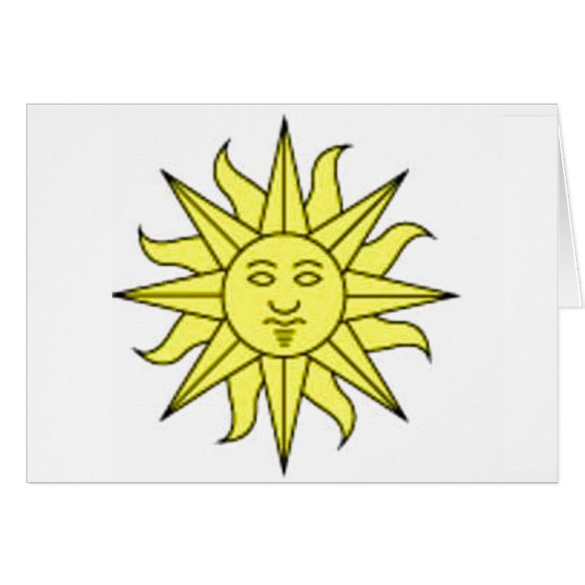 Cartão de saudação/nota sunshine (Frente Horizontal)