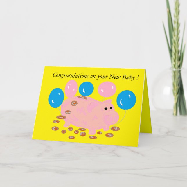 Cartão de Saudação/Novo Bebê (Frente)