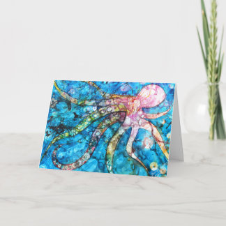 Cartão de Saudação Octopus