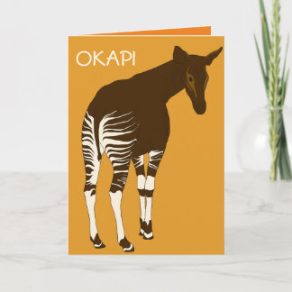 Cartão de Saudação Okapi