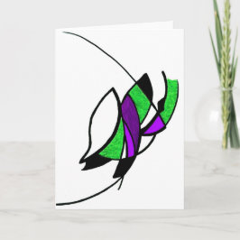 Cartão de Saudação Olho Egípcio Verde