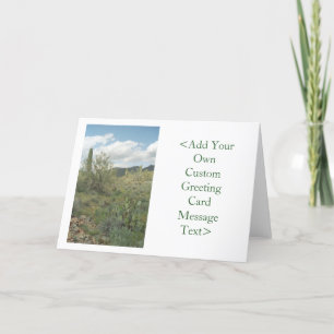 Cartão de Saudação ou Cartão de Nota do Deserto de