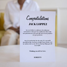 Cartão de saudação para a graduação