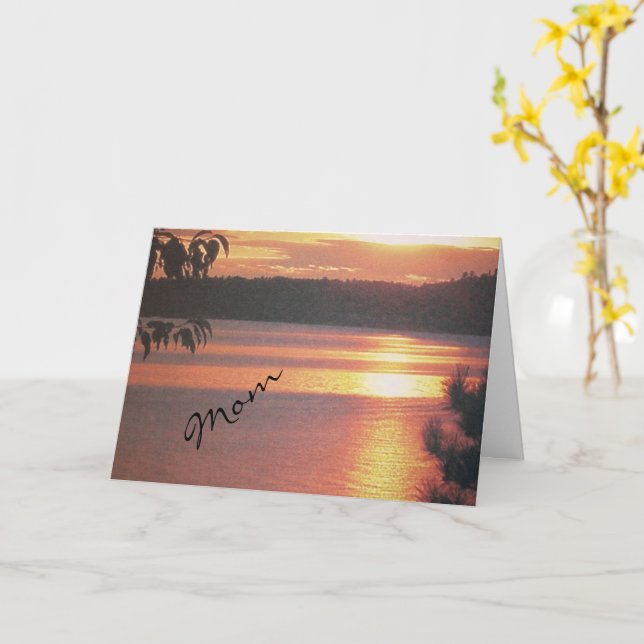 Cartão de Saudação para a Mãe em Qualquer Ocasião (Flor Amarela)