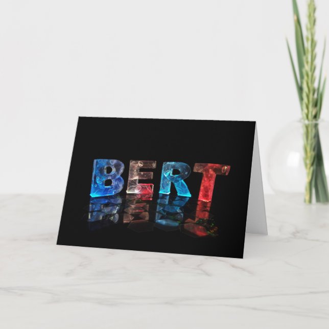 Cartão de Saudação para Bert (Frente)