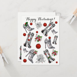 Cartão de Saudação para Calçados de Natal Stiletto