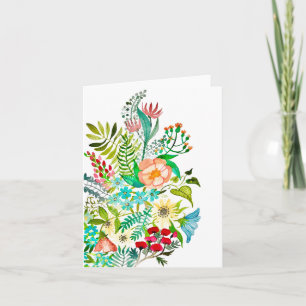 Cartão de saudação para caridade de flores aqu