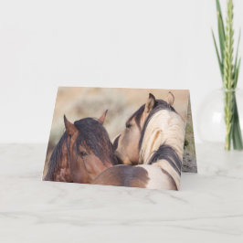 Cartão de Saudação para Cavalos Selvagens