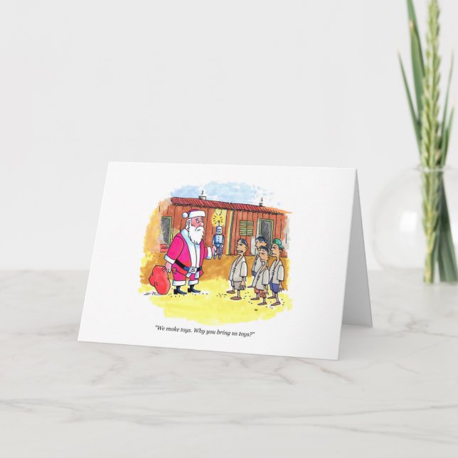 Cartão de saudação para criadores de brinquedos (Frente)