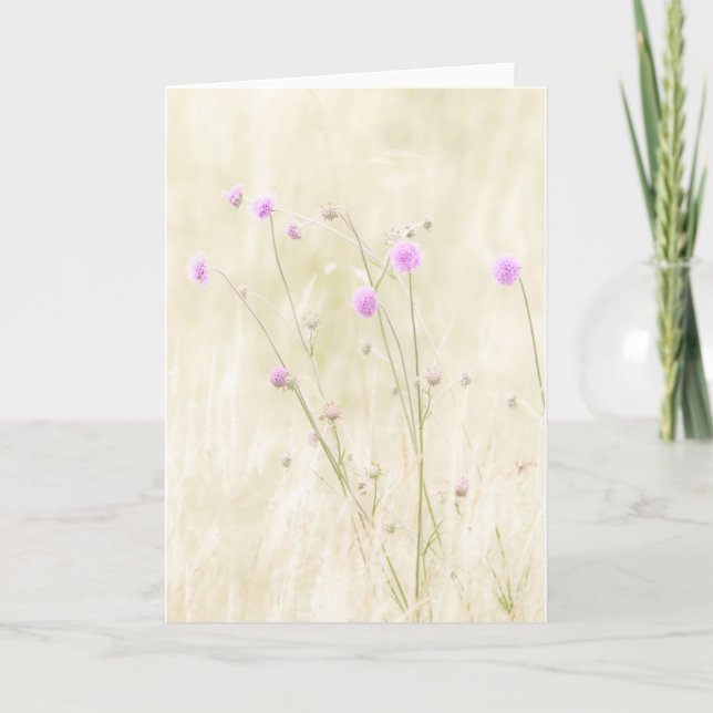 Cartão de Saudação para Flores Selvagens (Frente)