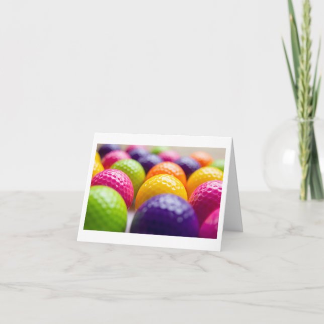 Cartão de saudação para golfista (Frente)