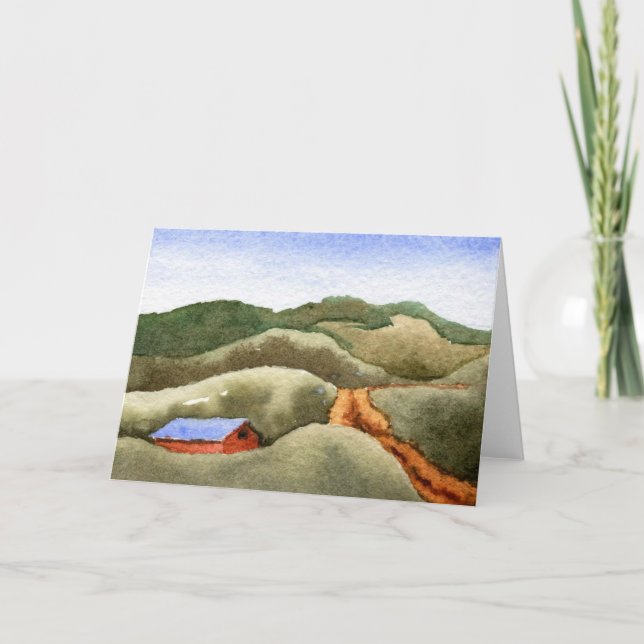 Cartão de Saudação para "Hill Fazenda" (Frente)