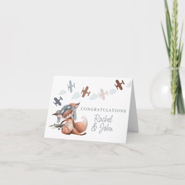 Cartão de Saudação para Novos Parabéns Bebês (Frente)