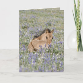 Cartão de Saudação para o Cavalo Selvagem da Lupin