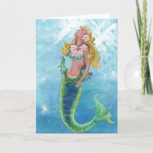 Cartão de Saudação para o Mar de Mermaid Dreamid